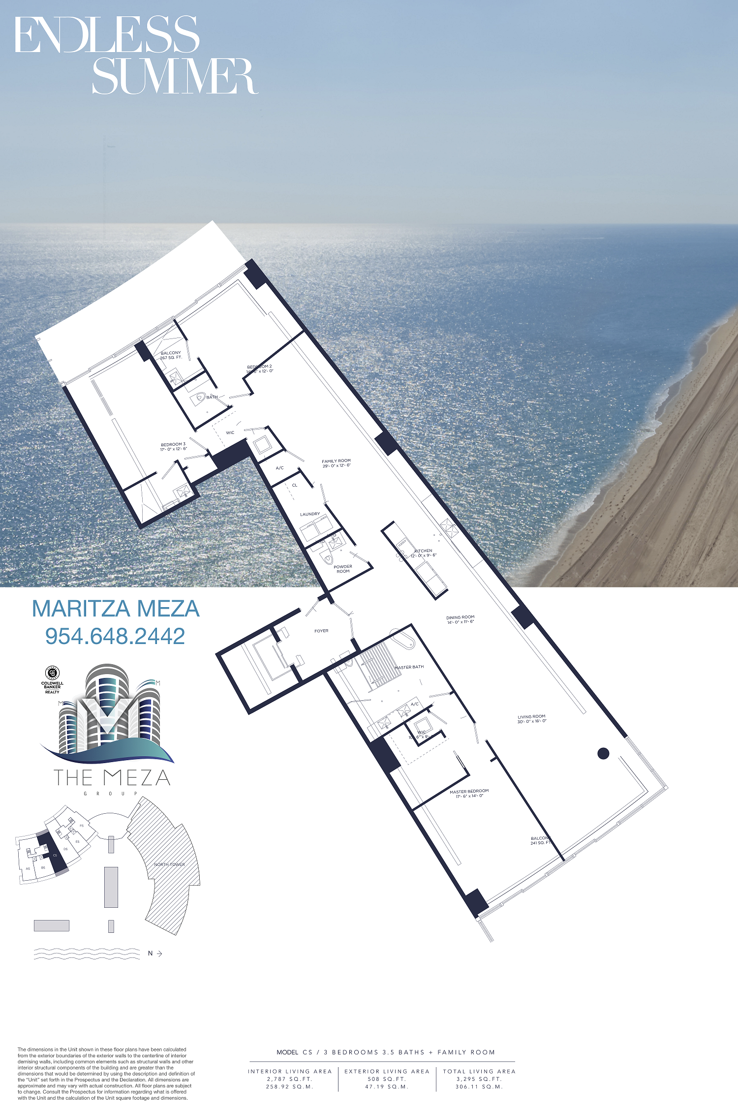 Auberge Beach Residences & Spa ‘Model CS’ Floor Plan