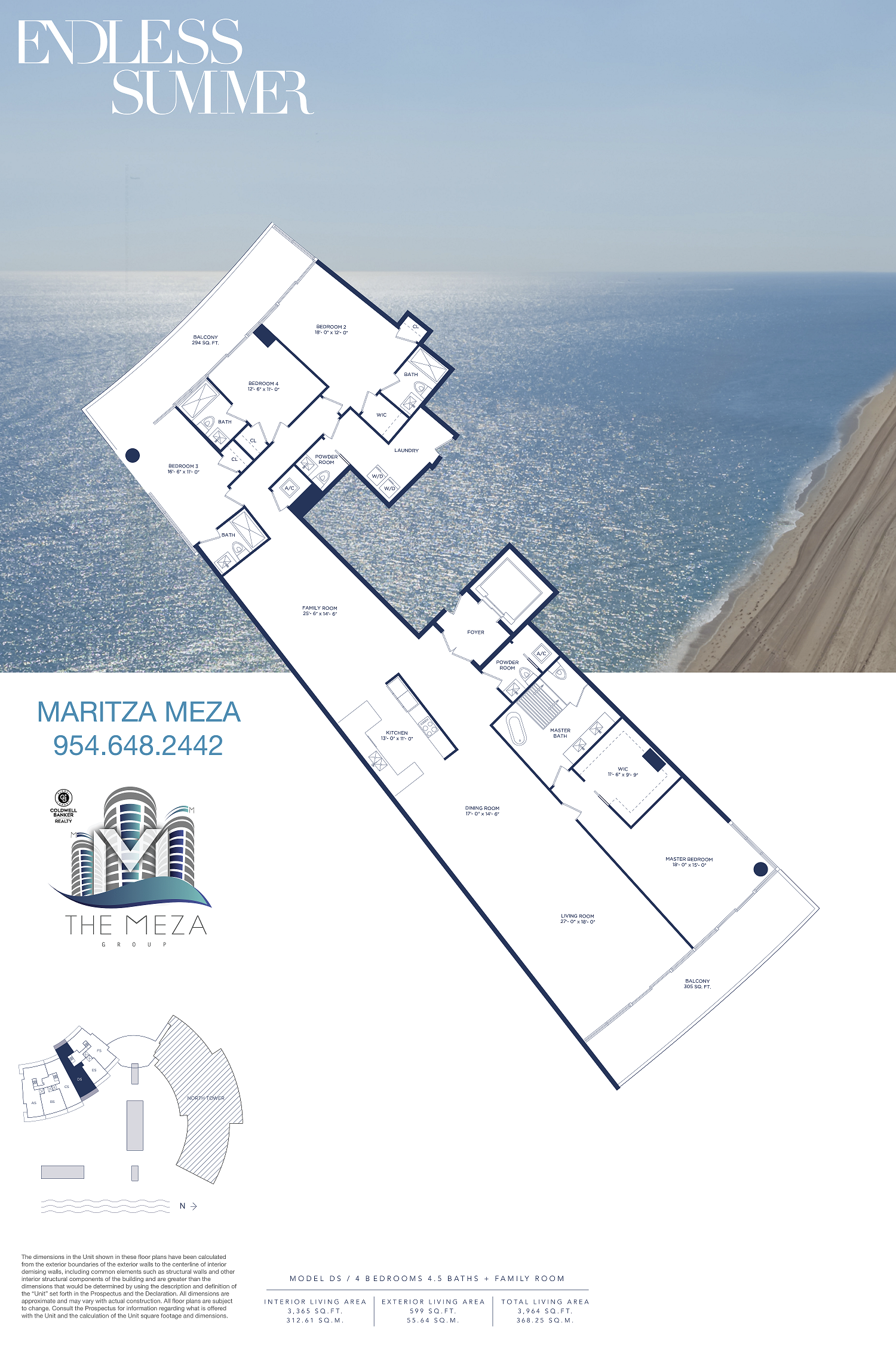Auberge Beach Residences & Spa ‘Model DS’ Floor Plan