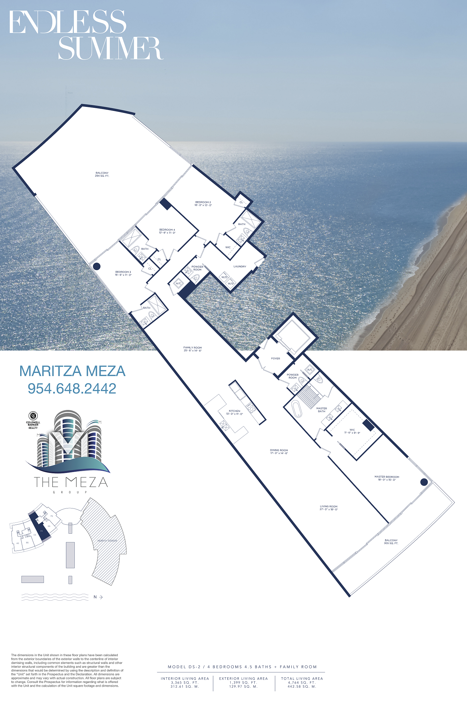Auberge Beach Residences & Spa ‘Model DS2’ Floor Plan