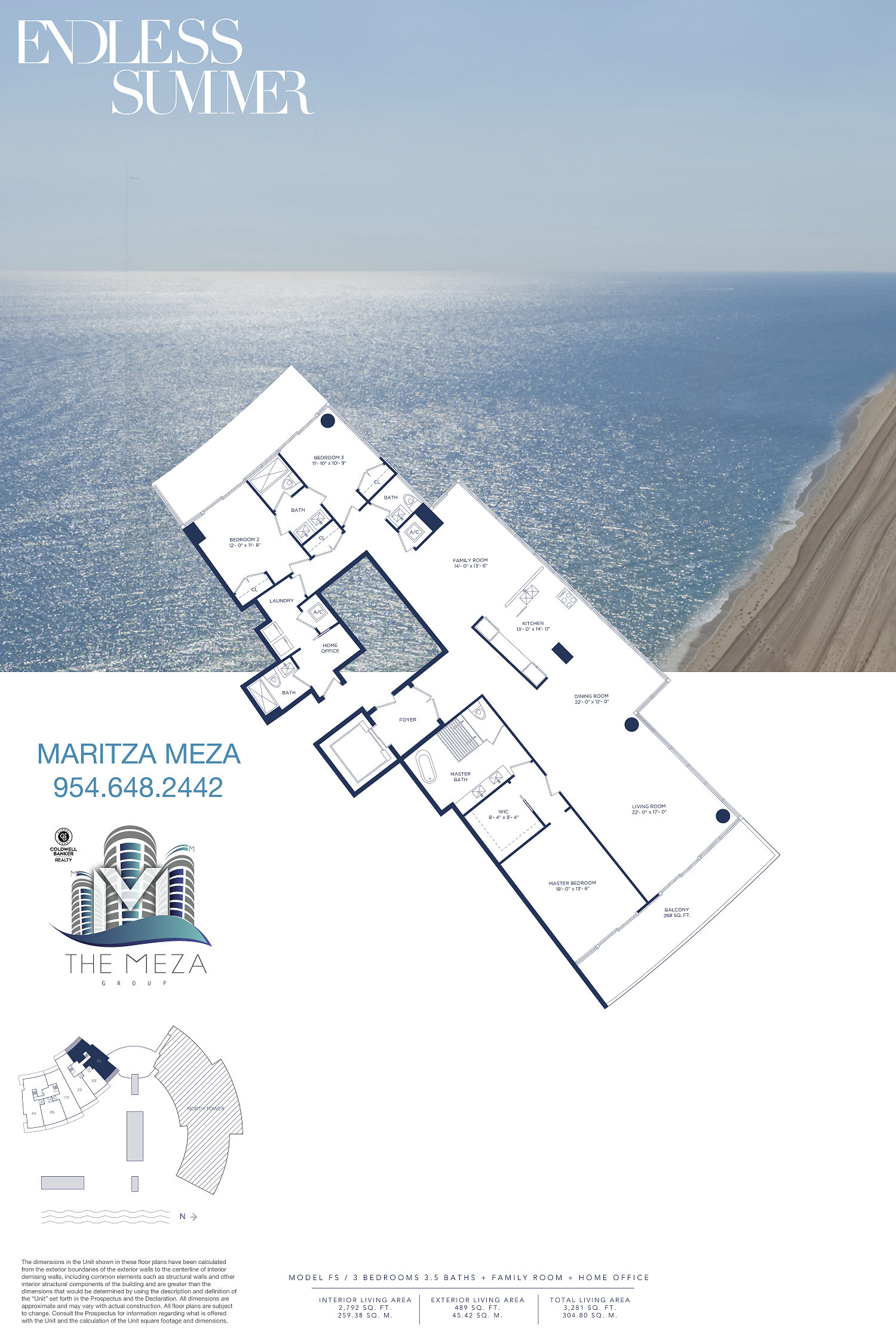 Auberge Beach Residences & Spa ‘Model FS’ Floor Plan