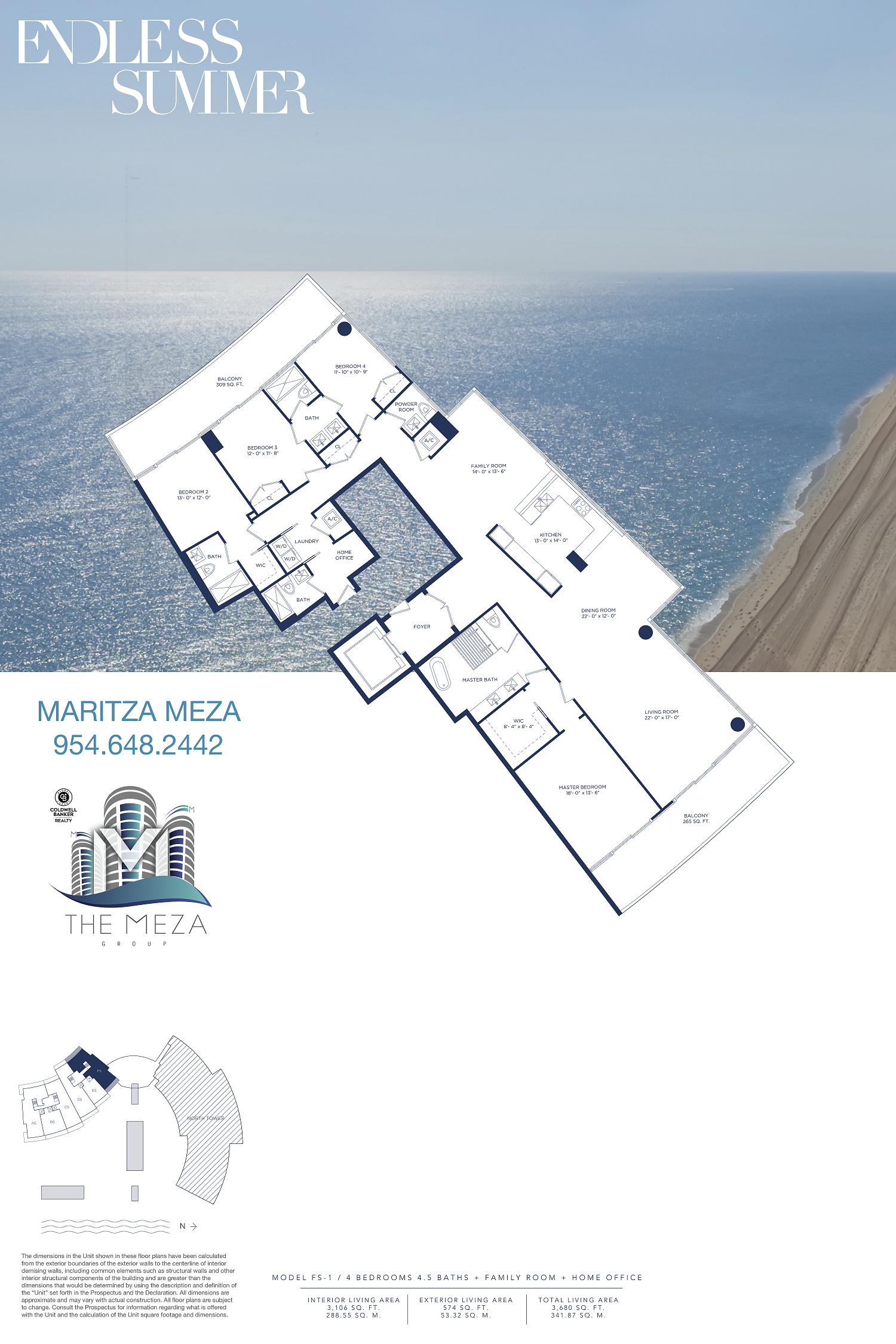 Auberge Beach Residences & Spa ‘Model FS1’ Floor Plan